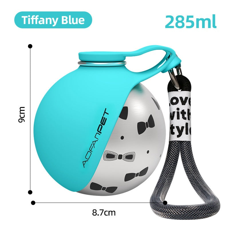 Creative Portable Outdoor Stainless Steel Pet Water Cup for travelers