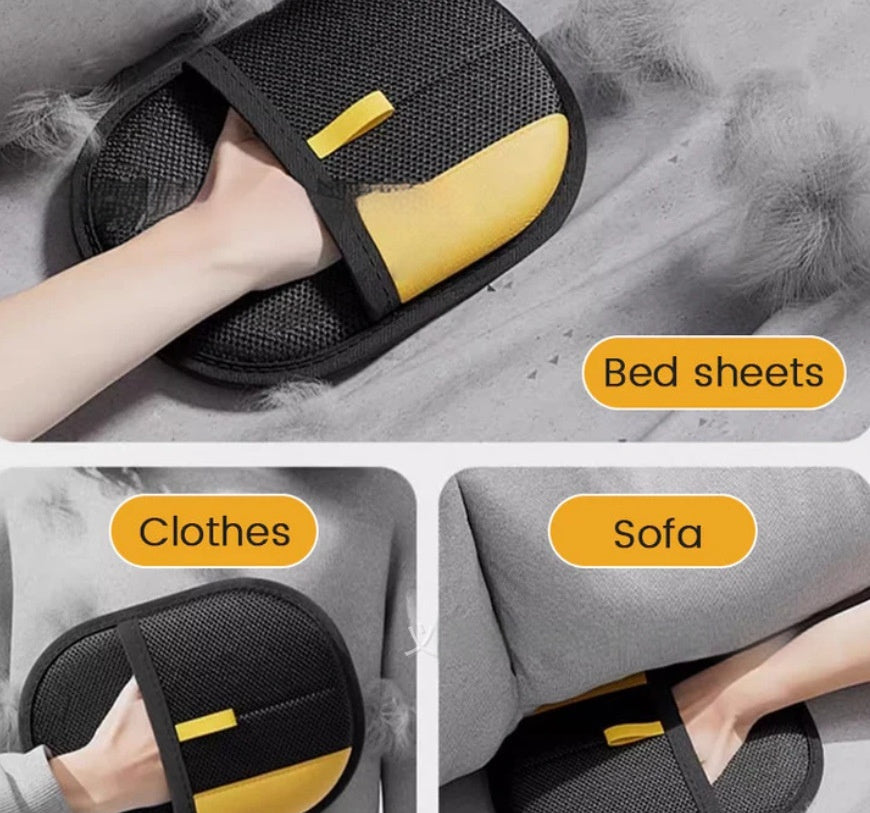 Pet hair remover gloves
