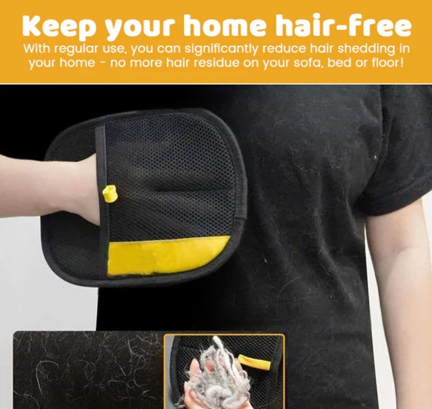Pet hair remover gloves