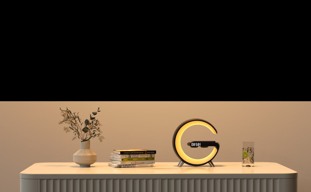 G Shape LED Lamp on the table