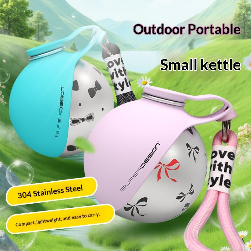 Creative Portable Outdoor Stainless Steel Pet Water Cup for travelers