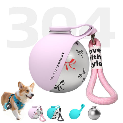 Creative Portable Outdoor Stainless Steel Pet Water Cup for travelers